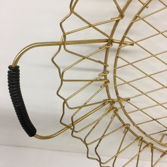 Vintage Brass Wire Pie Plate Holder Chairish