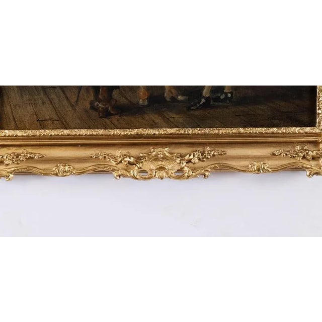 Frank Moss Bennett, Three Cavaliers, 1929, Antique Oil on Panel, Framed For Sale - Image 9 of 15