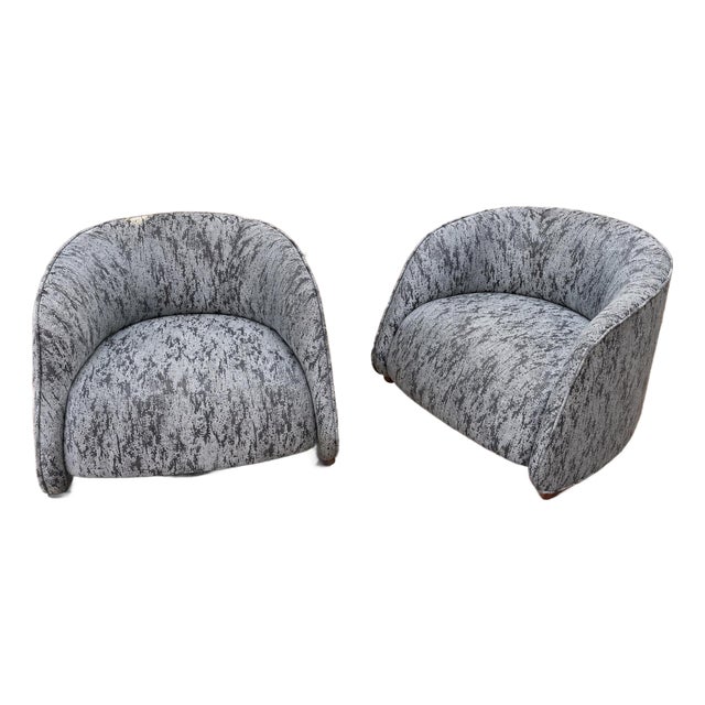 Bernhardt Abra Rocking Lounge Chairs, Pair For Sale