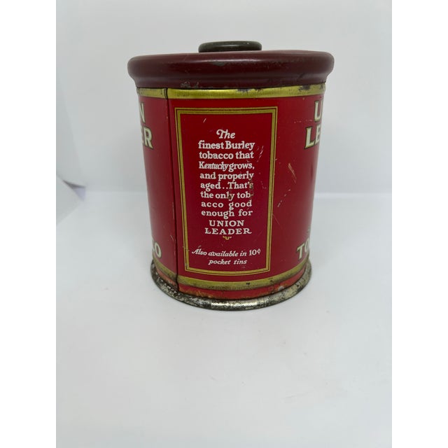 American Antique Union Leader Tobacco Can For Sale - Image 3 of 9
