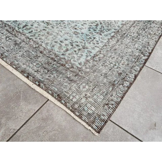 1960s 1960s Light Blue Vintage Anatolian Carpet For Sale - Image 5 of 10