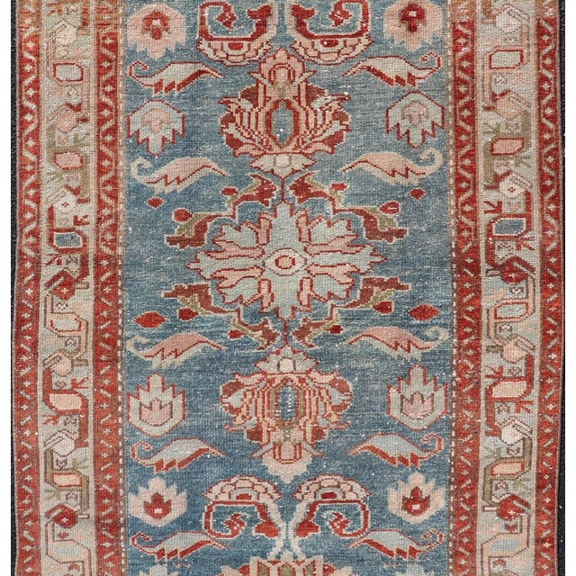 Tribal Antique 1920s Persian Hamadan Rug - 3'1" X 6'3" For Sale - Image 3 of 11