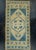Blue Turkish Mini Rug Oriental Hand Knotted Vintage Rug 1'10" x 3'7" #16427 For Sale - Image 8 of 8