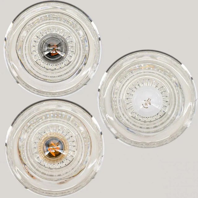 Gold Glass Wall Sconce attributed to Cosack Leuchten, 1970s For Sale - Image 8 of 16