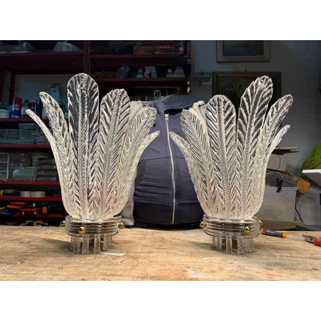 Blue Catalogue Wall Lights from Venini, 1930s, Set of 2 For Sale - Image 12 of 18