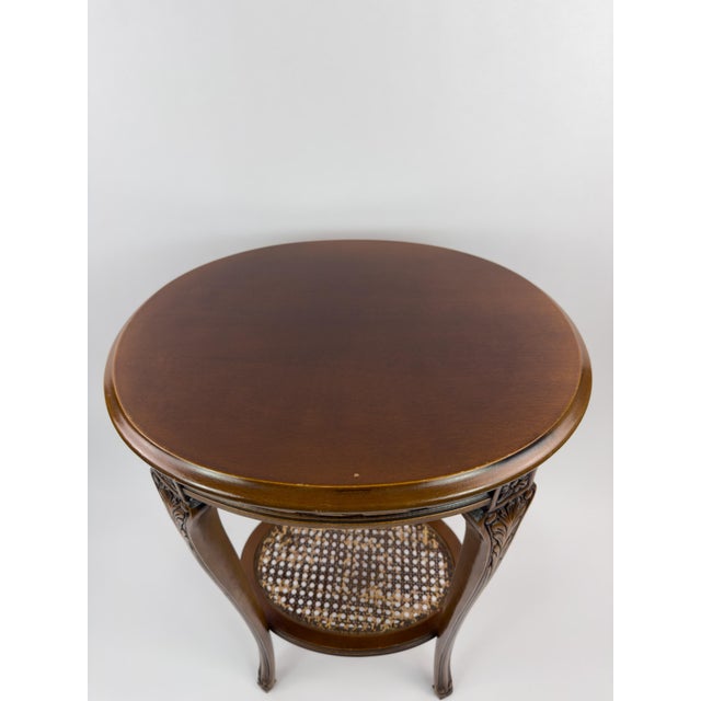 French Early 20th Century Hand-Carved Wooden Guéridon Side Table For Sale - Image 12 of 17