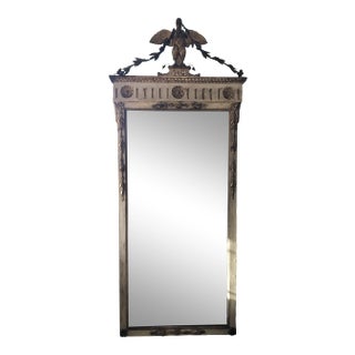 Early 19th Century Louis XVI Guilt Eagle Mirror For Sale