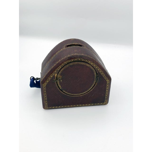 Metal Charles X Travel Officer's Pendule Clock in Gilded Bronze by Le Roy For Sale - Image 7 of 16