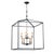 Metal Southern Living Cape Lantern in Blackened Iron For Sale - Image 7 of 7