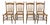 Vintage Spindle Back Caned Seat Solid Oak Dining Chairs For Sale