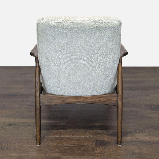 Modern Four Hands Braden Modern Lounge Chair With Wooden Frame and Light Upholstery For Sale - Image 3 of 6