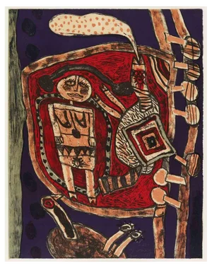 Guillaume Corneille, Piège, Original Lithograph, 1975