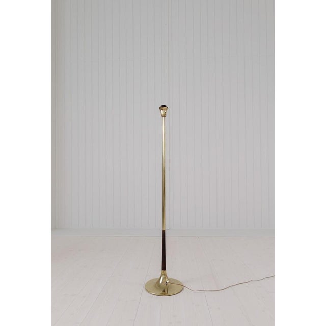 Midcentury Modern Trumpet Shaped Brass Floor Lamp, 1960s For Sale - Image 13 of 16