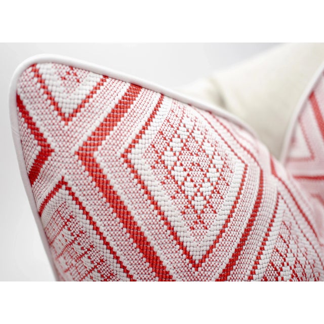 Mid-Century Modern Jane Shelton "Oxmoor Diamond" 25" Square Down/Feather Pillow For Sale - Image 3 of 5