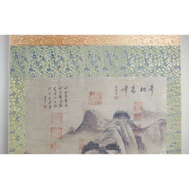 Chinese Early 20th Century Chinese Landscape Scroll For Sale - Image 3 of 12