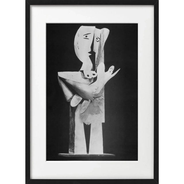 Contemporary "Picasso's Sculptures" #2 Contemporary Black and White Gallery Wall of Photographs, Framed - Set of 15 For Sale - Image 3 of 11