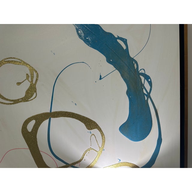 Large Original Abstract Painting by Kayce Hughes, 48” x 60” - Once hung in the artists own retail store in Atlanta!...