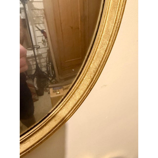 Gold Vintage Gilt Italian Mirror With Distressed Mirror Glass For Sale - Image 8 of 11