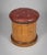 19th Century Round Satinwood Stool With Red Leather Seat For Sale - Image 4 of 10