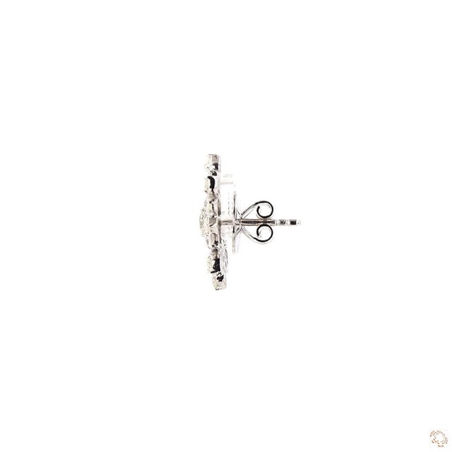 Modern 1.64 Carat Round Brilliant Cut Diamond Earrings, Pair For Sale - Image 3 of 9