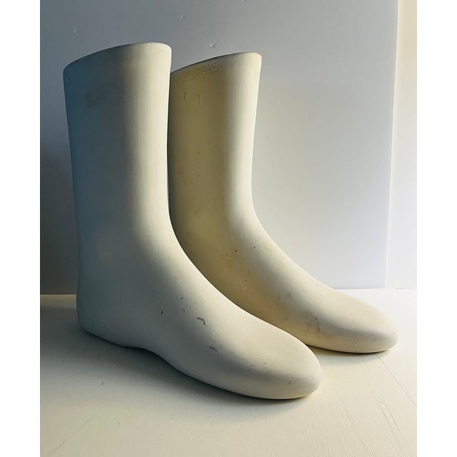 Vintage Porcelain Hall Boot Form Set of 2 For Sale - Image 4 of 7