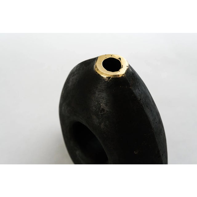 Mid-Century Modern Carl Auböck Model #3787 Patinated Brass Vase For Sale - Image 3 of 13