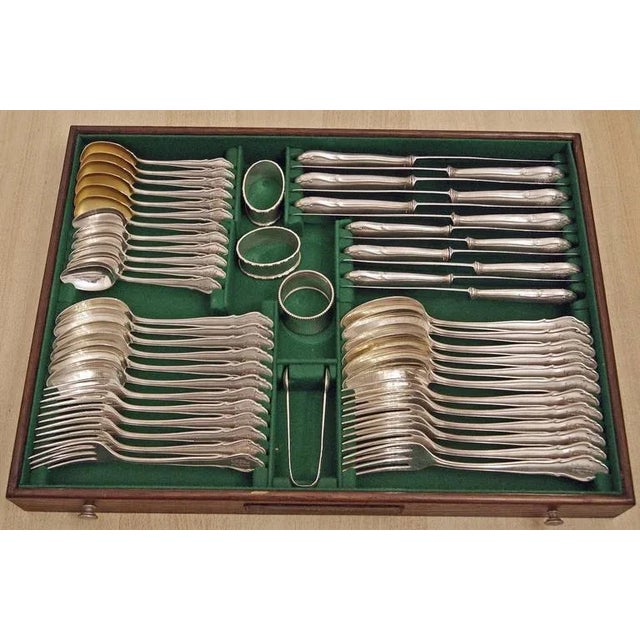 Baroque Koch Bergfeld Silver 800 Cutlery Baroque Design 264-Pieces Bremen Germany 1900, 1890s, Set of 264 For Sale - Image 3 of 8