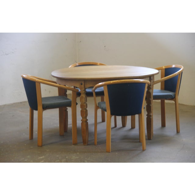 Beech Wood Dining Chairs by Rud Thygesen & Johnny Sørensen for Magnus Olesen, 1980, Set of 4 For Sale - Image 13 of 17