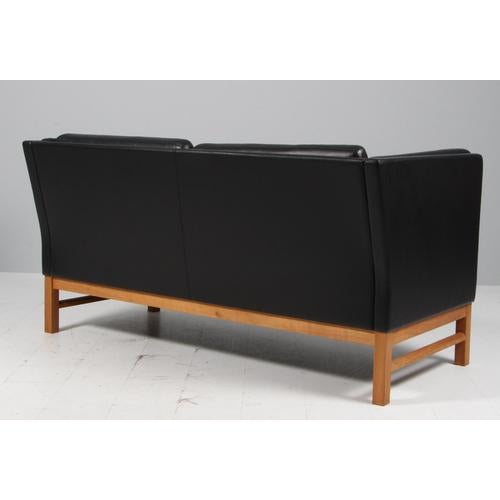 Wood 2-Seater Sofa by Erik Jørgensen, 2000s For Sale - Image 7 of 8