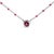 Contemporary Sterling Silver Rhodolite Enamel Bead Chain Necklace 18 Inch For Sale - Image 3 of 4
