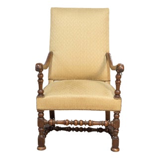 18th Century French Louis XIII Style Armchair For Sale