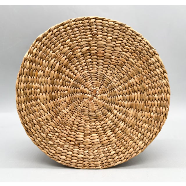 Vintage Woven Basket Box With Seashell-Adorned Lid — Coastal / Bohemian For Sale - Image 12 of 13