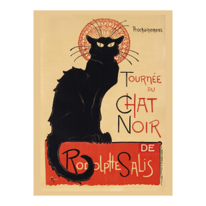 Tournée Du Chat Noir — Théophile Alexandre Steinlen Art Nouveau Reproduction Print, 18" × 24"