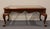 Wood Hekman Furniture Solid Cherry Traditional Style 39" Square Glass Topped Accent Coffee Table For Sale - Image 7 of 8