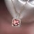 Diamond Rubellite Tourmaline Necklace 5.47 TCW 18k Gold Certified For Sale - Image 18 of 18