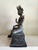 19th Century Nepalese Bronze Green Tara Seated Bodhisattva, 13.25” Pedestal Base For Sale - Image 9 of 12
