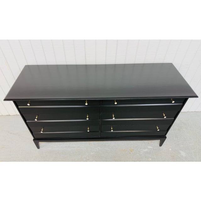 Mid 20th Century Mid-Century Modern Heywood Wakefield Black Lacquered Dresser For Sale - Image 5 of 10