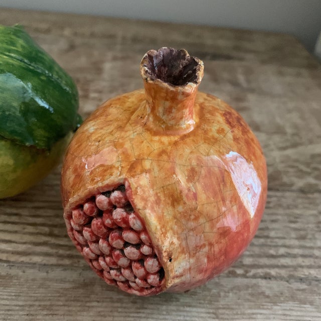 Italian Ceramic Pomegranate- lemon no longer available