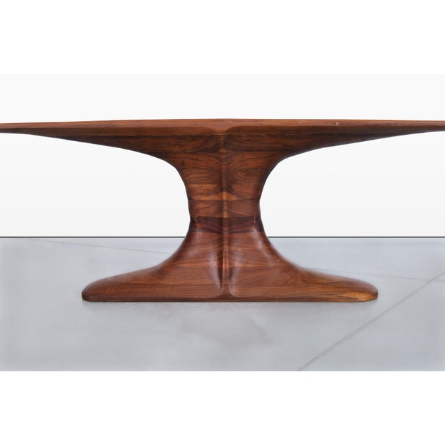 20th Century American Studio Craft Walnut Coffee Table For Sale - Image 12 of 13
