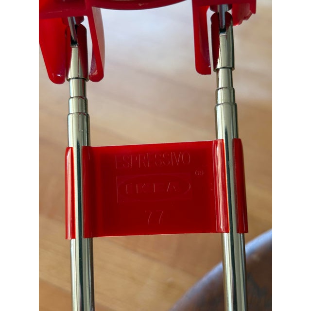 Red 1990s Vintage Ikea Espressivo 77 Postmodern Telescopic Desk Lamp - Red For Sale - Image 8 of 10