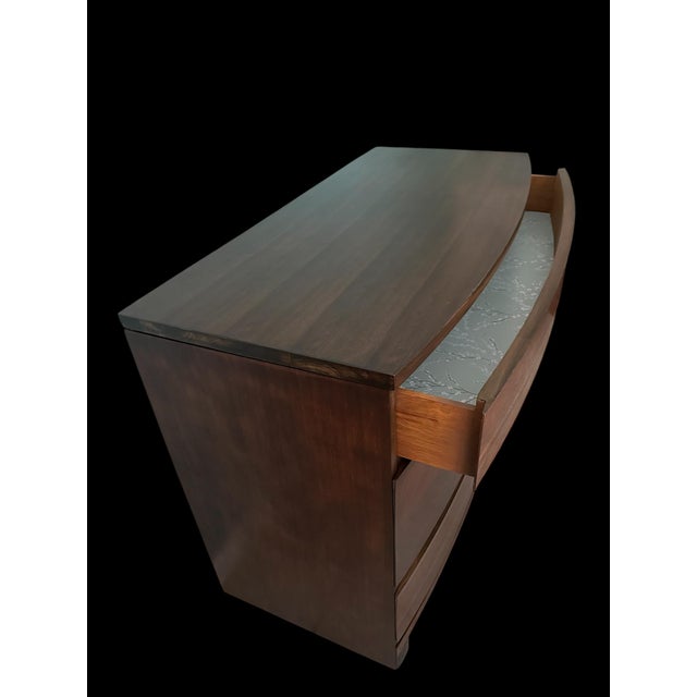 Mid-Century Modern 1940s Art Deco Chest Lowboy Dresser For Sale - Image 3 of 12