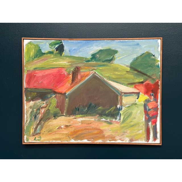 Lennart Johansson, Strandhus Äleklinta, 1983, Oil on Canvas For Sale - Image 12 of 14