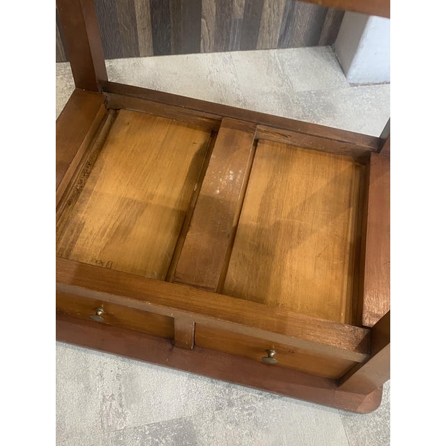 Vintage Side Table in Cherry Wood, 1950s For Sale - Image 13 of 18