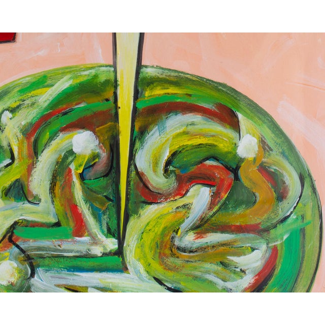 “What’s on Your Mind?” Abstract Mixed Media Painting by James L. Bruch For Sale In Indianapolis - Image 6 of 10