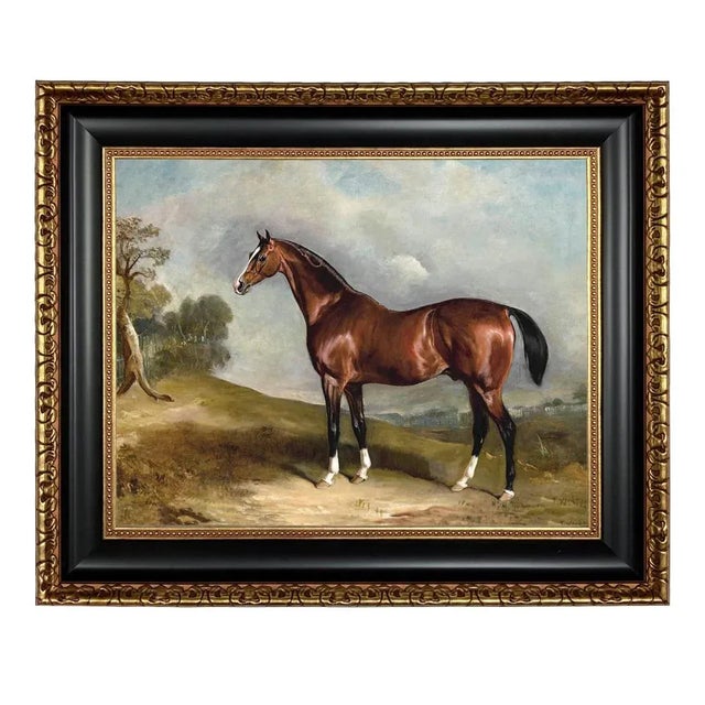 Not Yet Made - Made To Order "Portrait of Sultan in Landscape" Contemporary Reproduction Print on Canvas, Framed 22" X 26" For Sale - Image 5 of 5