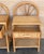 Pair of Split Reed Bamboo Rattan Nightstands with Drawer and Low Tier, 1970s For Sale - Image 6 of 18