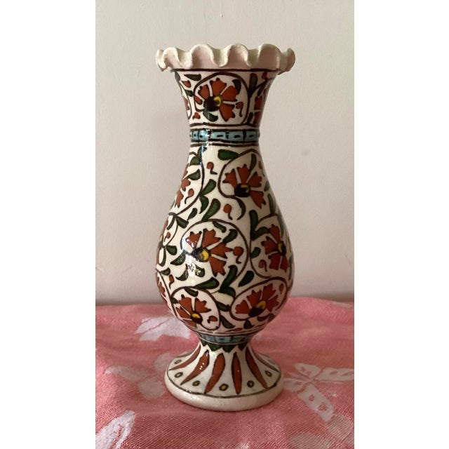 Turkish Vintage Turkish Kutahya Vase For Sale - Image 3 of 6