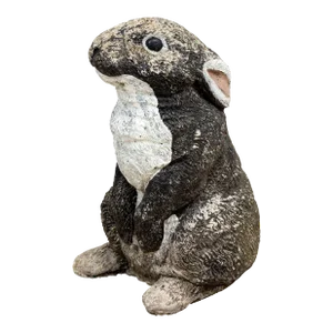Bunny Rabbit Hare Garden Ornament, French Mid 20th Century
