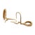14k Gold Wide Open Oval Drop Diamond Wire Clip Earring - Made in Italy, Pair For Sale - Image 10 of 10