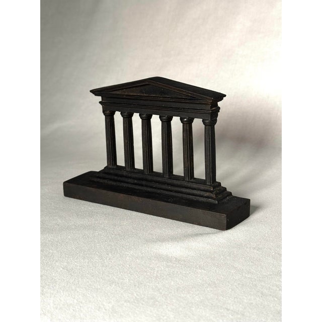 Early 20th Century Neoclassical Greek "Parthenon" Cast Iron Architectural Element Decorative Object For Sale - Image 4 of 11